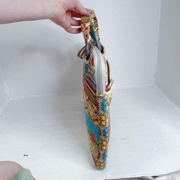 Kayond Classical Bohemia Yellow Blue Floral Patterned Laptop Sleeve Case - Picture 2 of 6